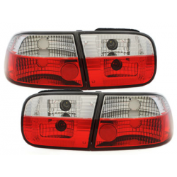 Feux arrière Honda Civic 3T 92-95  rouge/cristal