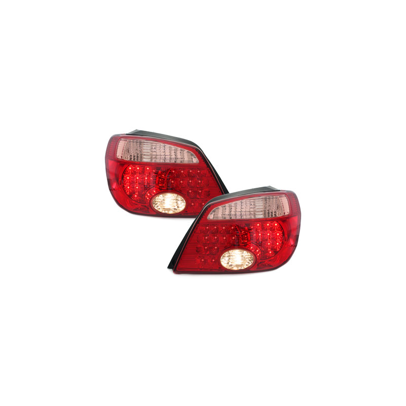 Feux arrière LED Mitsubishi Outlander 05-06  rouge/cristal
