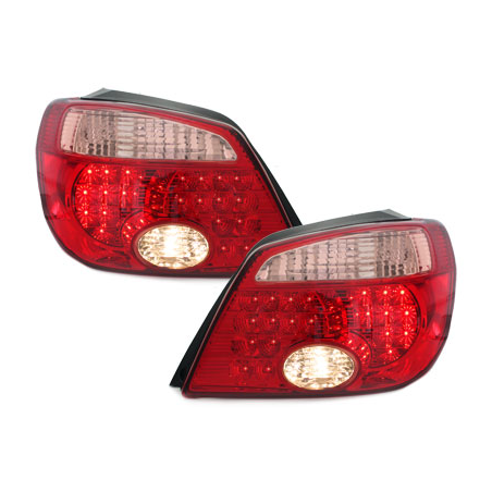 Feux arrière LED Mitsubishi Outlander 05-06  rouge/cristal