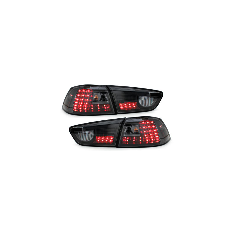 Feux arrière LED Mitsubishi Lancer ab 08 Noir