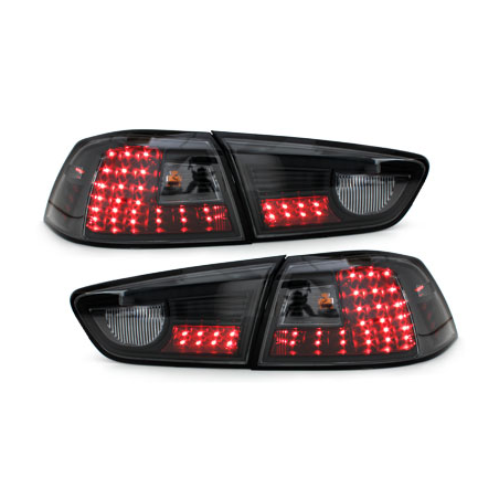 Feux arrière LED Mitsubishi Lancer ab 08 Noir