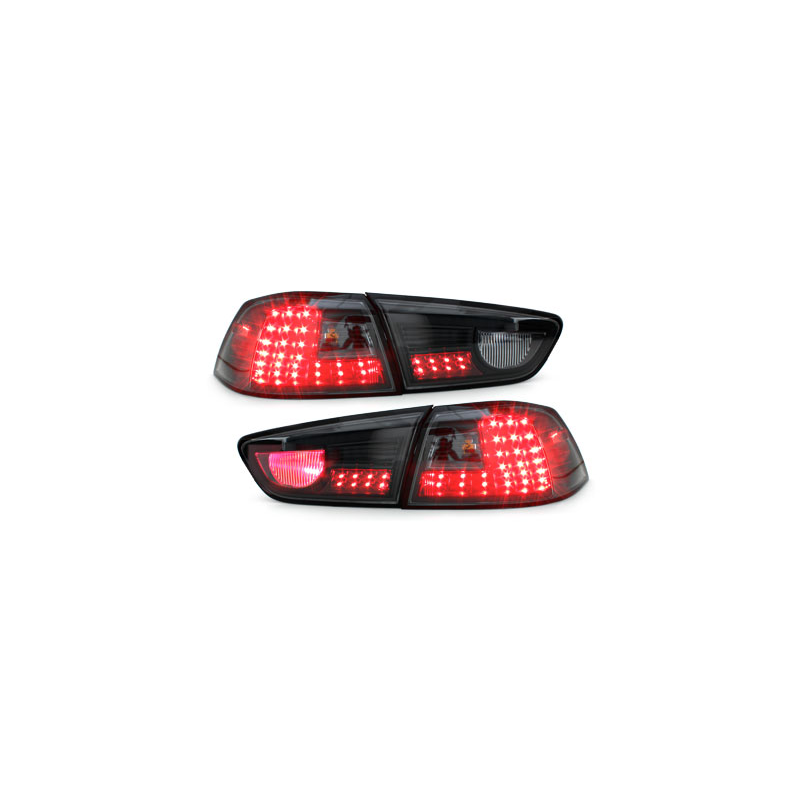 Feux arrière LED Mitsubishi Lancer ab 08 Noir