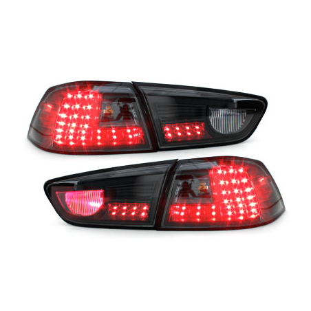 Feux arrière LED Mitsubishi Lancer ab 08 Noir