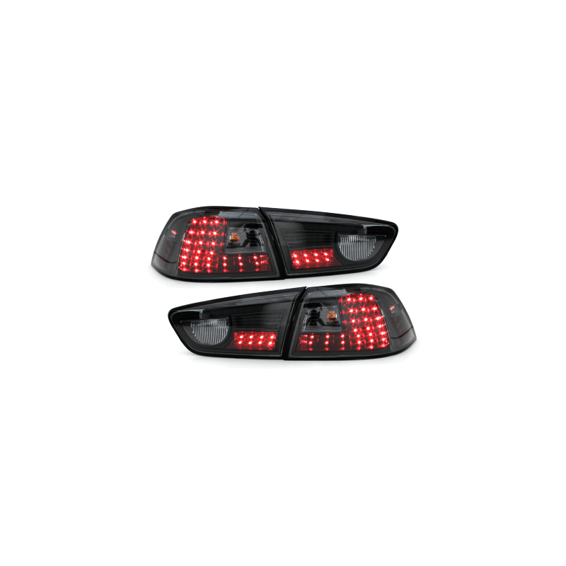 Feux arrière LED Mitsubishi Lancer ab 08 Noir