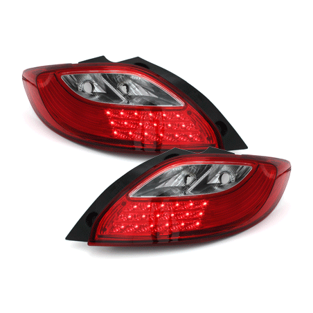 Feux arrière LED Mazda 2 07-10  rouge/clear