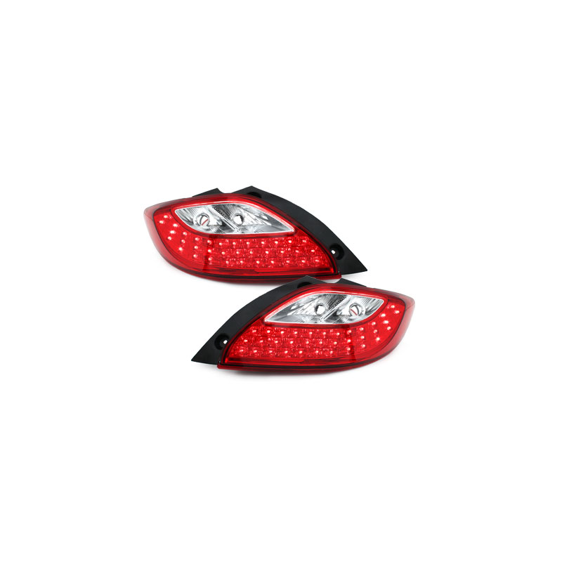 Feux arrière LED Mazda 2 07-10  rouge/clear