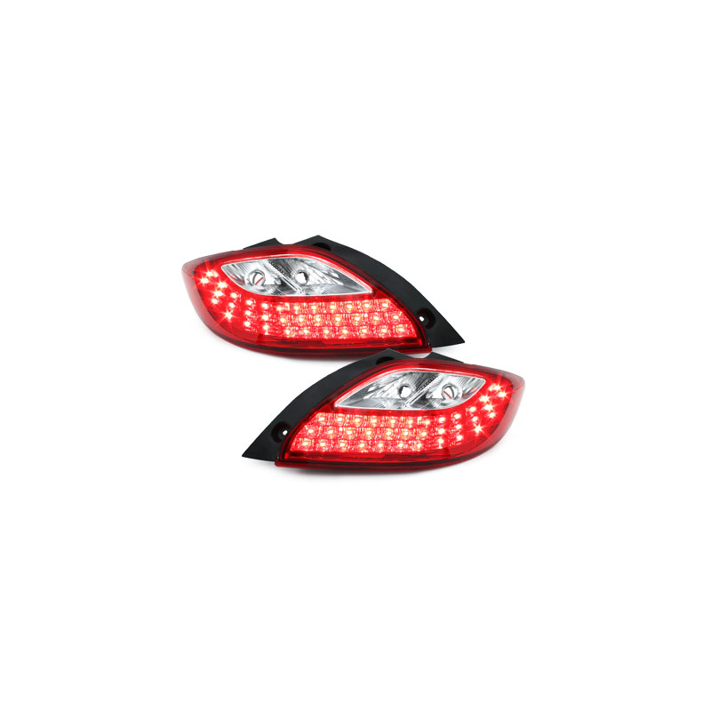 Feux arrière LED Mazda 2 07-10  rouge/clear