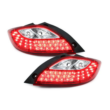 Feux arrière LED Mazda 2 07-10  rouge/clear