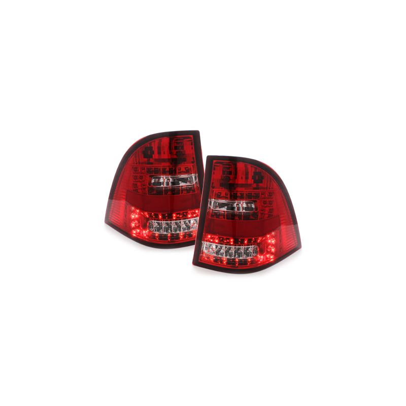 Feux arrière LED Mercedes Benz W163 M-Klasse  rouge/cristal