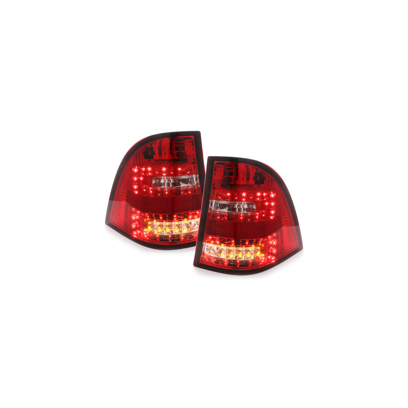 Feux arrière LED Mercedes Benz W163 M-Klasse  rouge/cristal