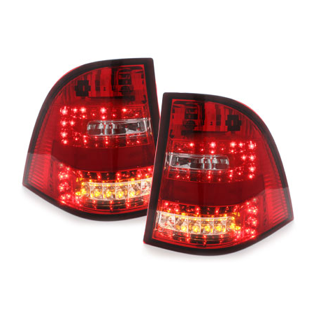 Feux arrière LED Mercedes Benz W163 M-Klasse  rouge/cristal