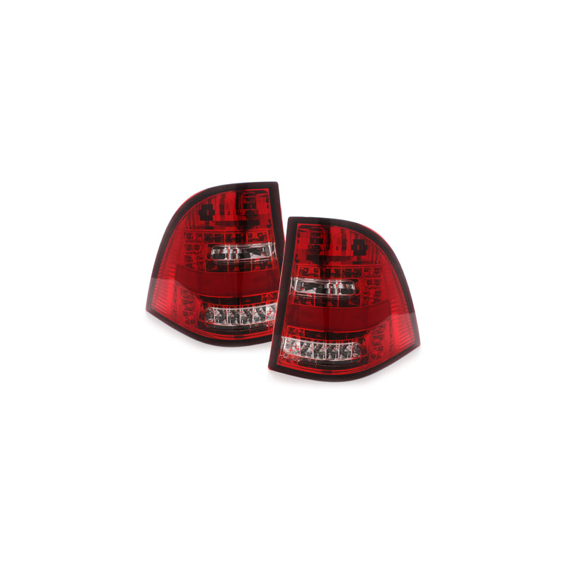 Feux arrière LED Mercedes Benz W163 M-Klasse  rouge/cristal