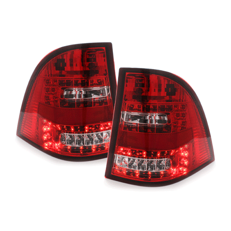 Feux arrière LED Mercedes Benz W163 M-Klasse  rouge/cristal