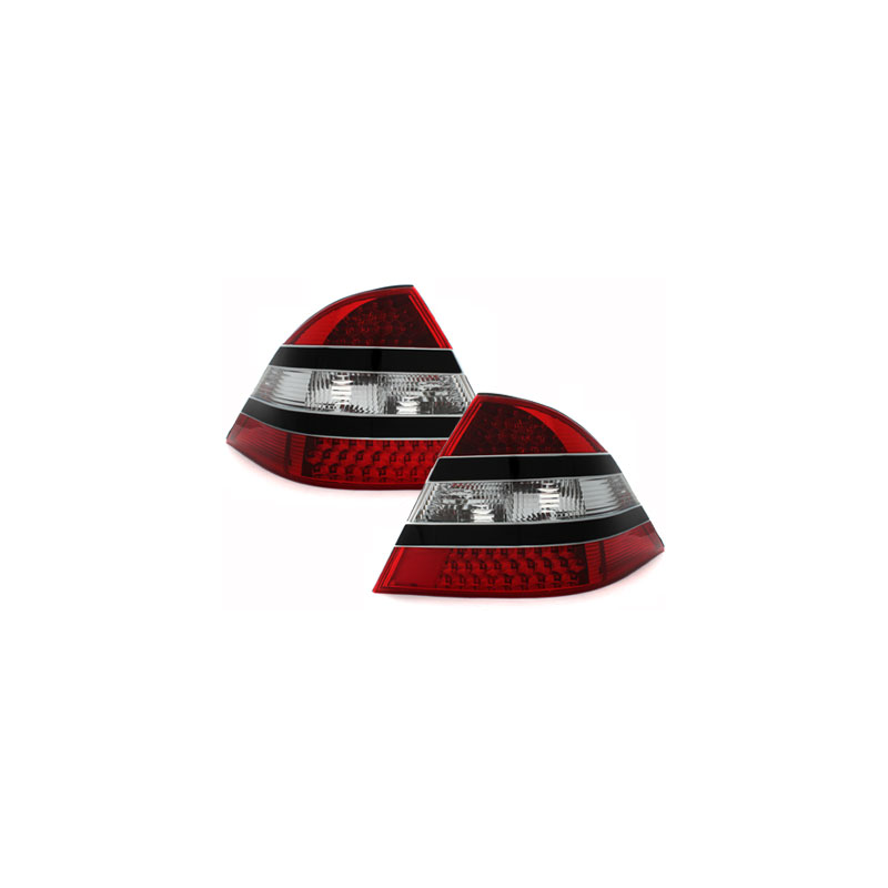 Feux arrière LED Mercedes Benz W220 S-Kl.Noir/red/ cristal