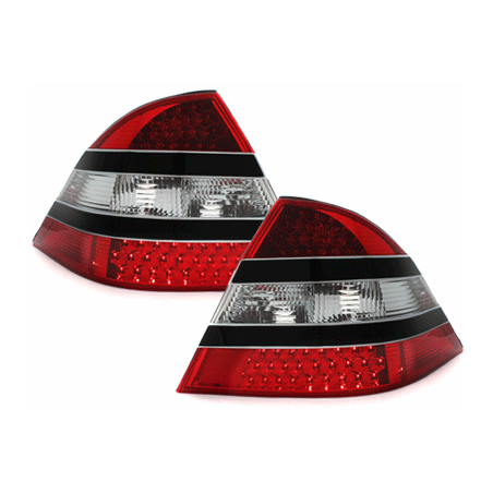 Feux arrière LED Mercedes Benz W220 S-Kl.Noir/red/ cristal