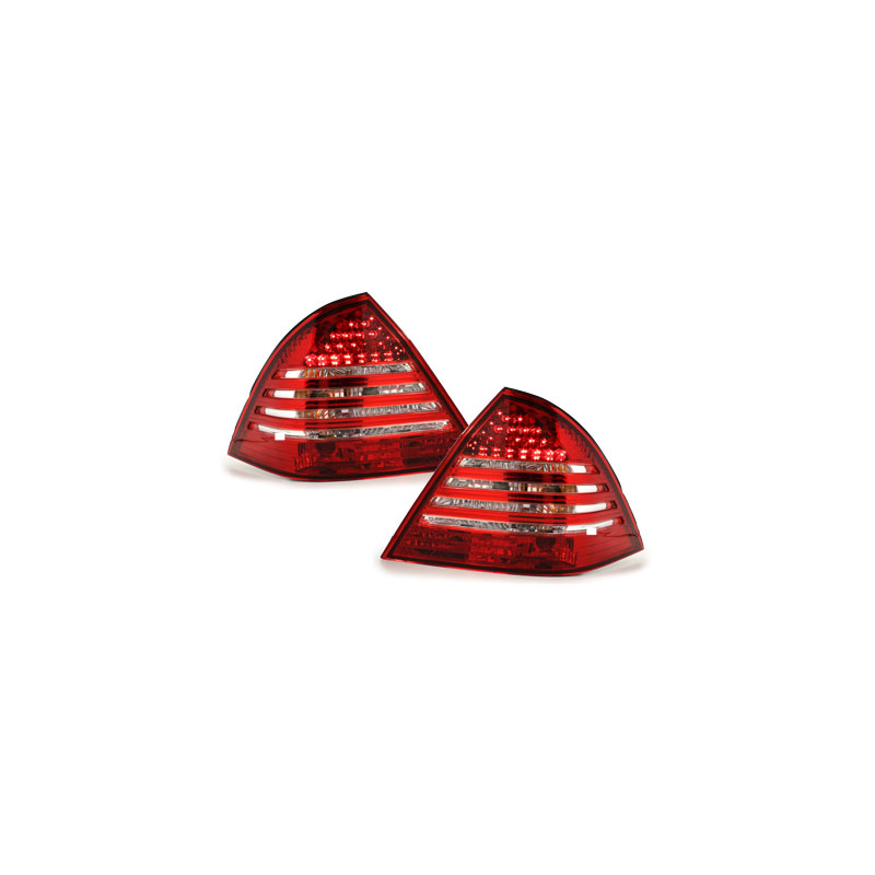 Feux arrière LED Mercedes Benz W203 C-Kl. 00-04 _red/ cristal