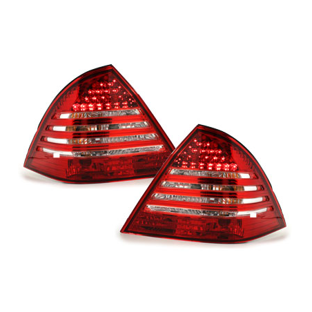 Feux arrière LED Mercedes Benz W203 C-Kl. 00-04 _red/ cristal