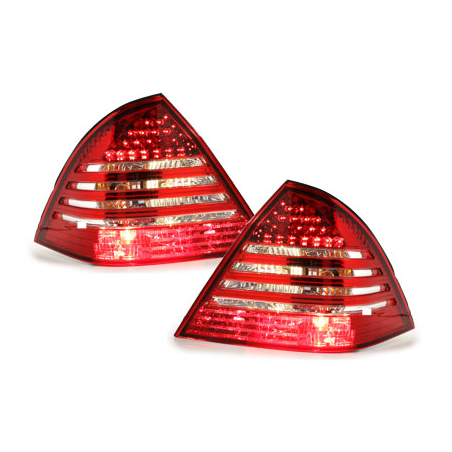 Feux arrière LED Mercedes Benz W203 C-Kl. 00-04 _red/ cristal