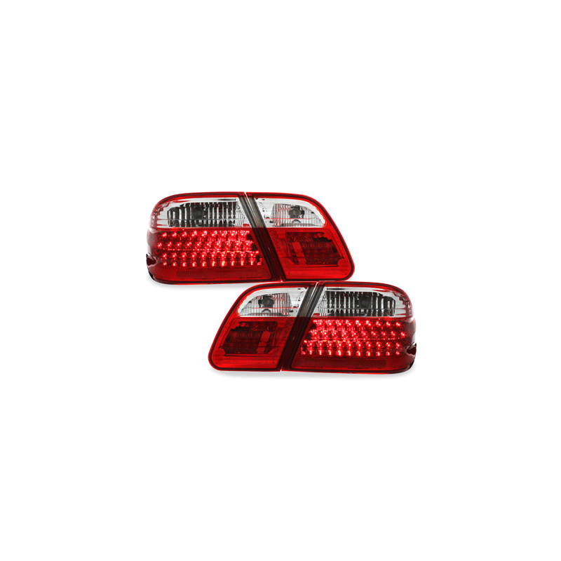 Feux arrière LED Mercedes Benz W210 E-Kl. 95-02  rouge/crysta