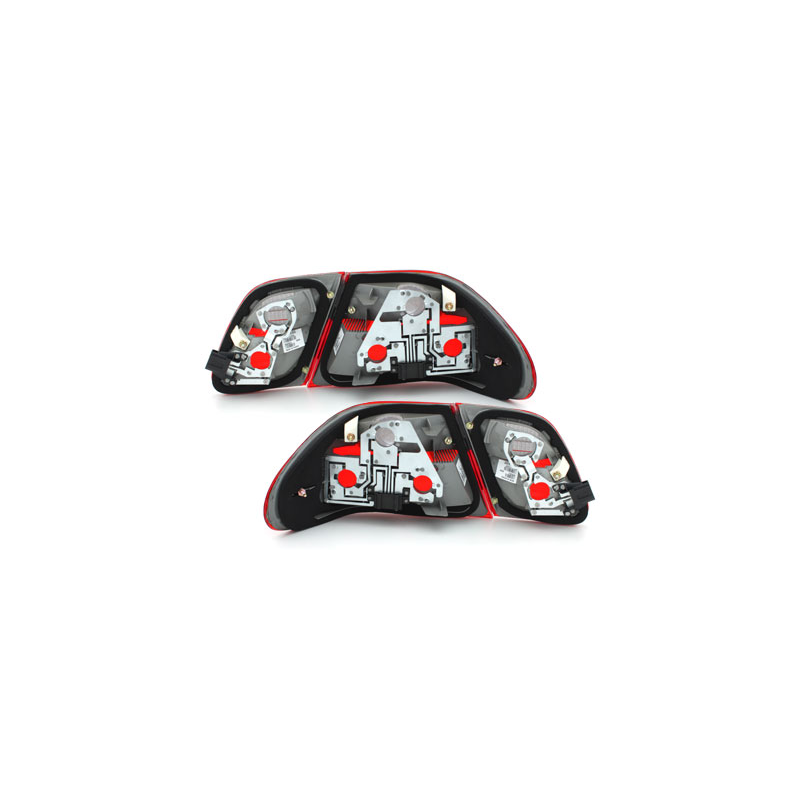 Feux arrière Mercedes Benz W210 E-Kl. 95-02  rouge/cristal