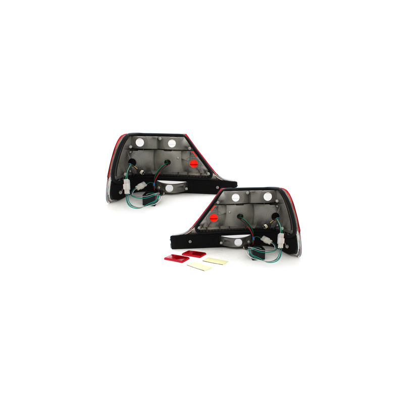 Feux arrière LED Mercedes Benz W140 S-Kl 97-99-Rouge/Cristal