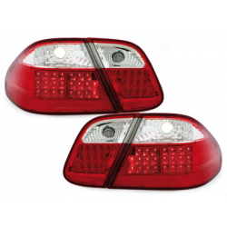 Feux arrière LED Mercedes B. CLK C208 06.97-02  rouge/cristal