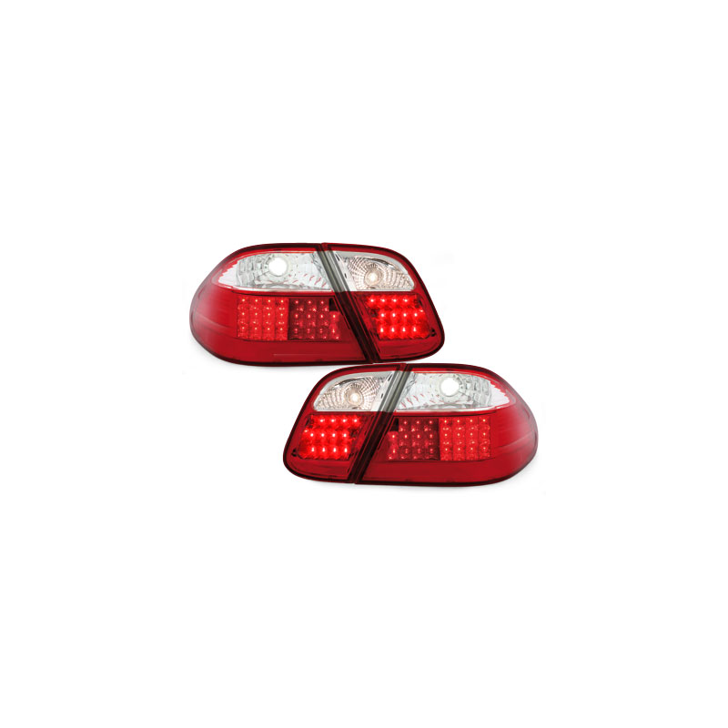 Feux arrière LED Mercedes B. CLK C208 06.97-02  rouge/cristal