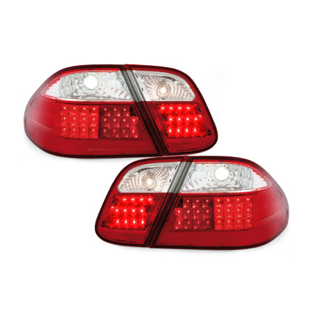 Feux arrière LED Mercedes B. CLK C208 06.97-02  rouge/cristal