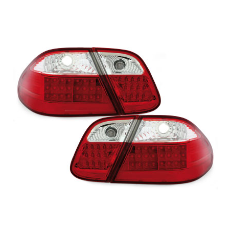 Feux arrière LED Mercedes B. CLK C208 06.97-02  rouge/cristal