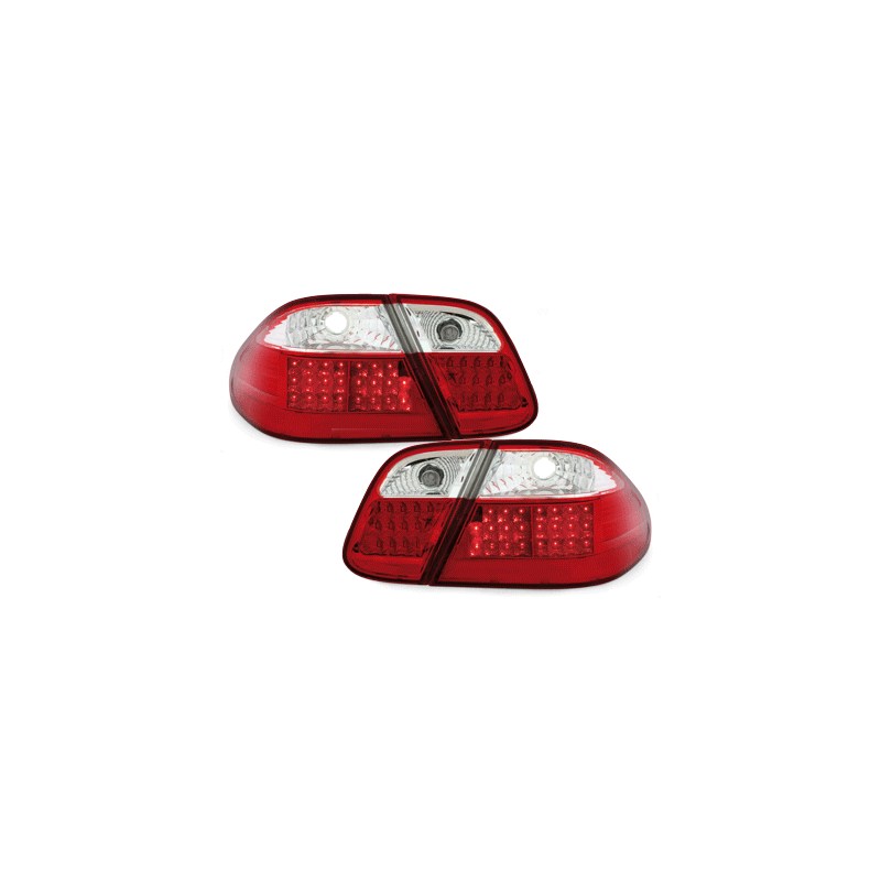 Feux arrière LED Mercedes B. CLK C208 06.97-02  rouge/cristal