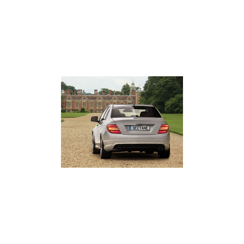 Feux arrière LED Mercedes Benz C W204 06-10_Rouge/crys