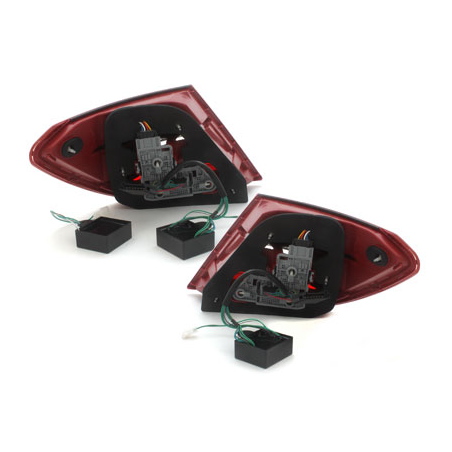 Feux arrière LED Mercedes Benz C W204 06-10_Rouge/Fumé