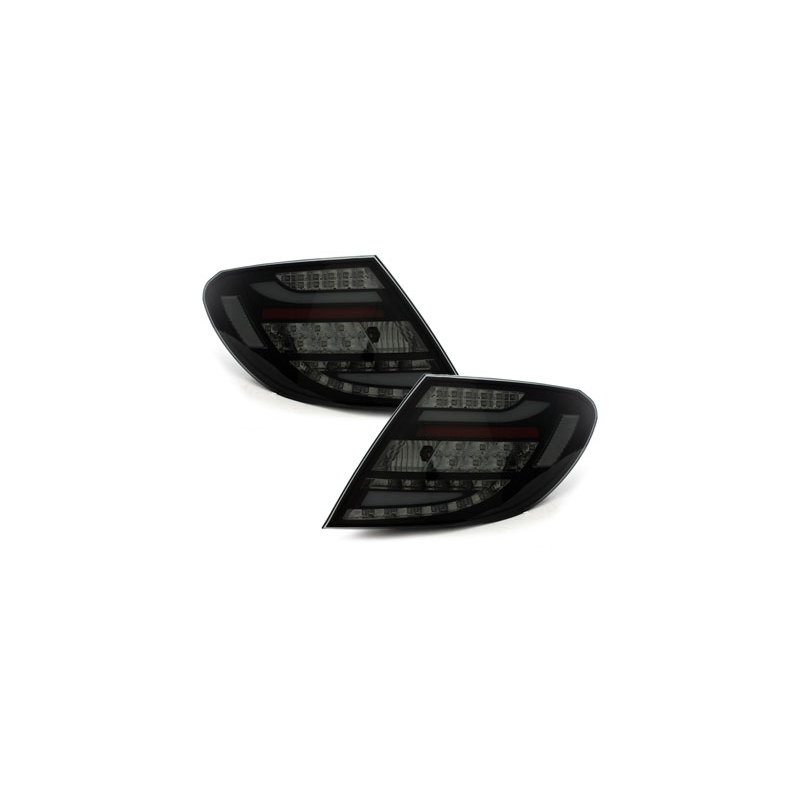 Feux arrière LED Mercedes Benz C W204 Berline  - 07-10 Noir/smok
