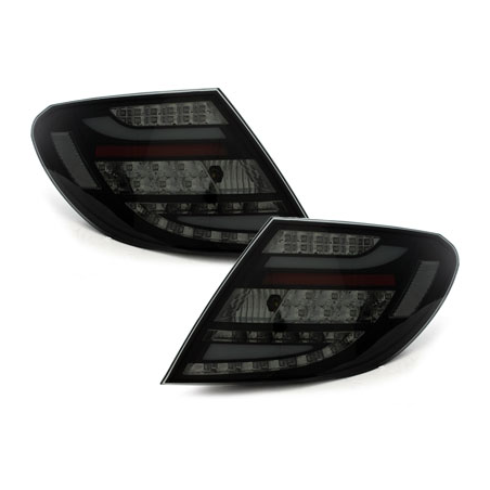 Feux arrière LED Mercedes Benz C W204 Berline  - 07-10 Noir/smok