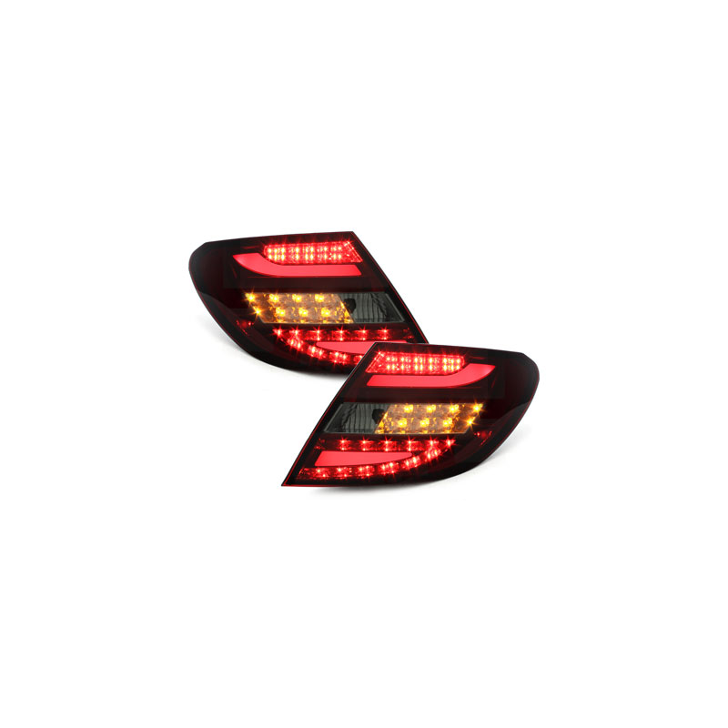 Feux arrière LED Mercedes Benz C W204 Berline _07-10_Rouge/Fumé