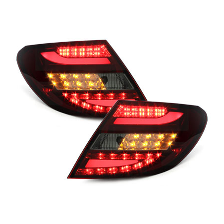 Feux arrière LED Mercedes Benz C W204 Berline _07-10_Rouge/Fumé