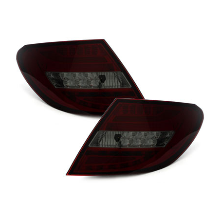 Feux arrière LED Mercedes Benz C W204 Berline _07-10_Rouge/Fumé