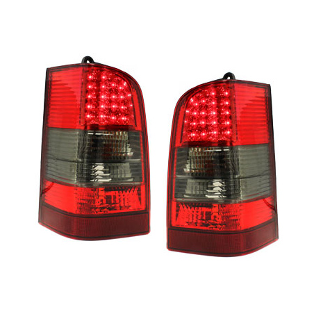 Feux arrière LED Mercedes Benz W638 Vito 96-03 Rouge fumé