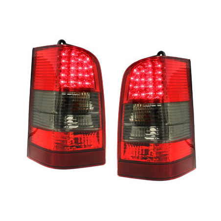 Feux arrière LED Mercedes Benz W638 Vito 96-03 Rouge fumé