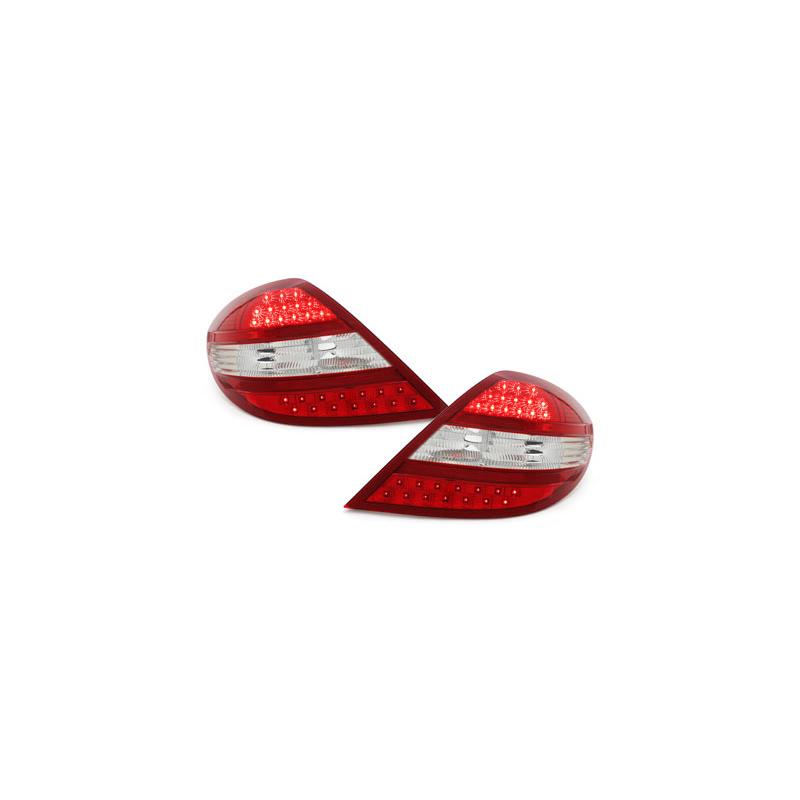 Feux arrière LED Mercedes Benz SLK R171 03-10_Rouge/Cristal