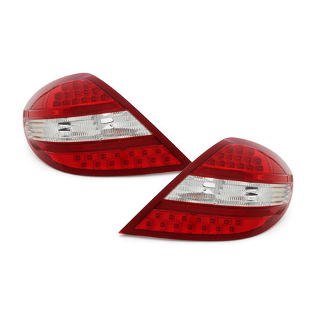 Feux arrière LED Mercedes Benz SLK R171 03-10_Rouge/Cristal