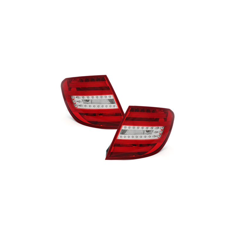 Feux arrière LED Mercedes Benz C-Klasse W204 T-Modell 06-10_Rouge/crys