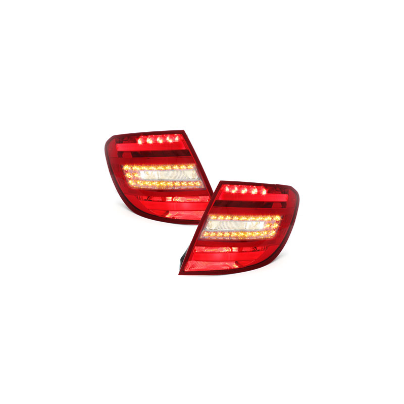 Feux arrière LED Mercedes Benz C-Klasse W204 T-Modell 06-10_Rouge/Fumé
