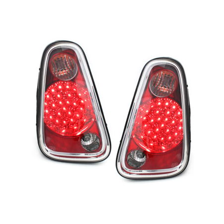 Feux arrière à LED Mini One/Cooper 04-06 Rouge/Cristal