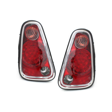 Feux arrière à LED Mini One/Cooper 04-06 Rouge/Cristal