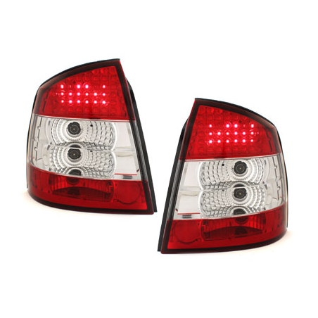 Feux arrière LED Opel Astra Gauche Berline /Fließh.98-04 _red/ cristal