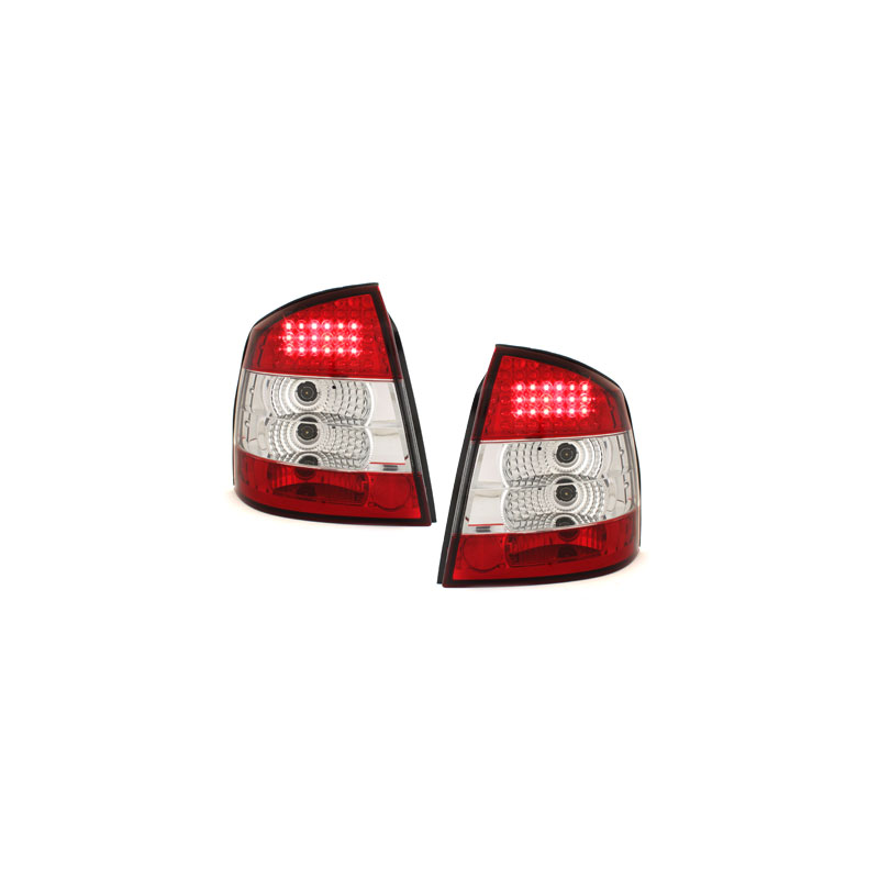 Feux arrière LED Opel Astra Gauche Berline /Fließh.98-04 _red/ cristal