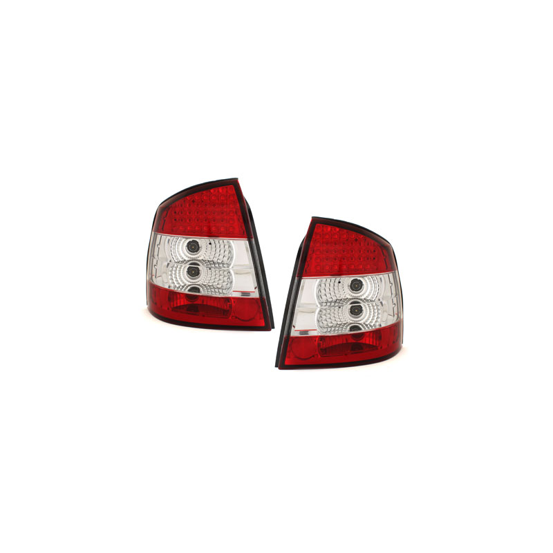 Feux arrière LED Opel Astra Gauche Berline /Fließh.98-04 _red/ cristal