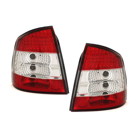 Feux arrière LED Opel Astra Gauche Berline /Fließh.98-04 _red/ cristal