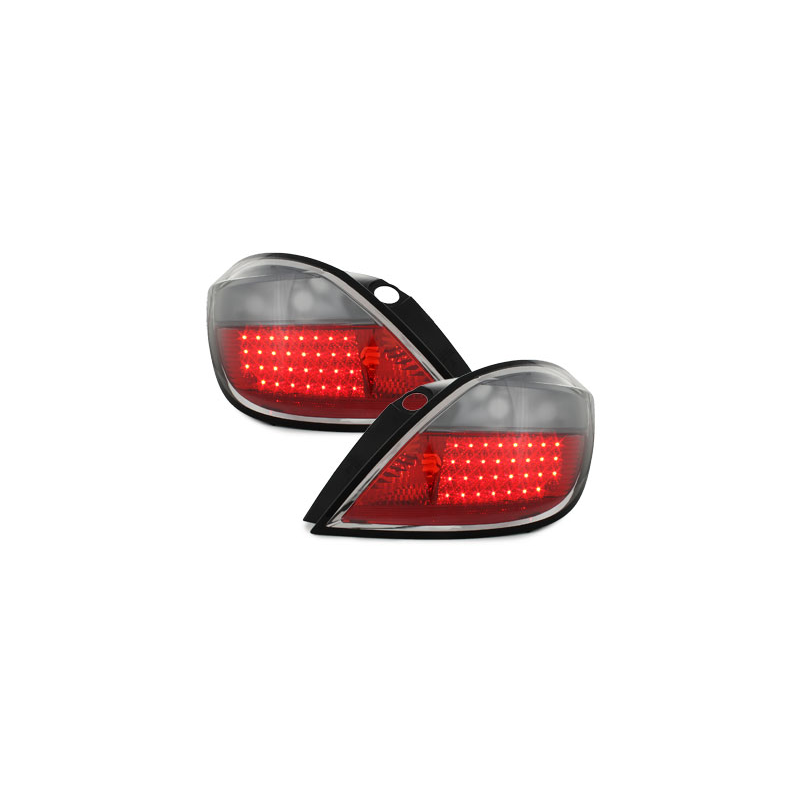 Feux arrière LED Opel Astra H 5T 04+  rouge/Fumé